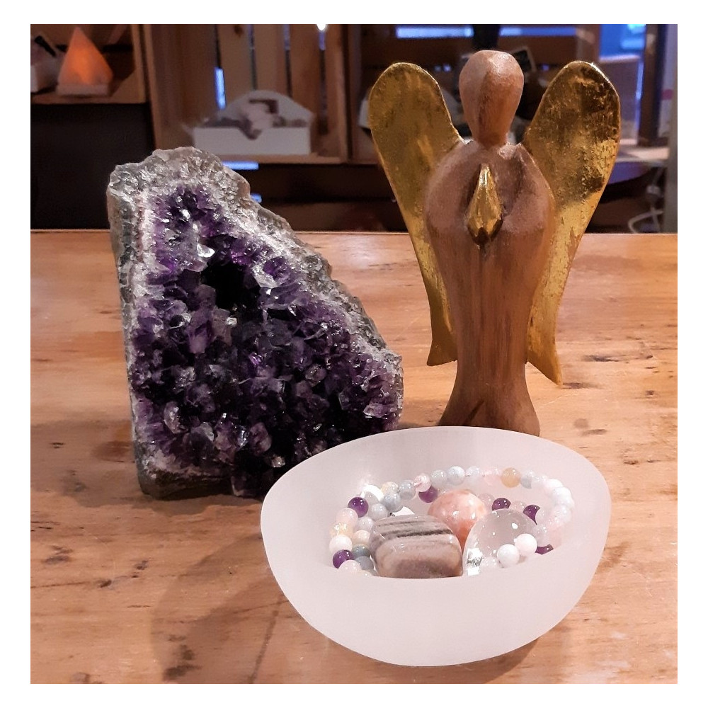 BOL SELENITE GRAND MODELE (15 cm)