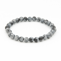 OBSIDIENNE NEIGE 6MM AB 2