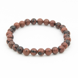 OBSIDIENNE ACAJOU 6MM AB 2