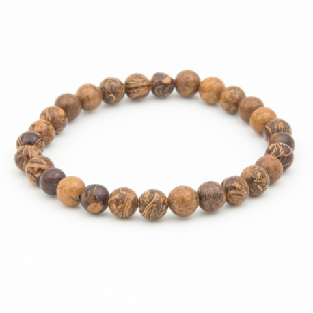 JASPE PEAU DE SERPENT 6MM A+