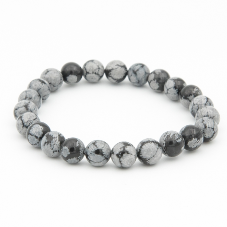 OBSIDIENNE NEIGE 8MM AB