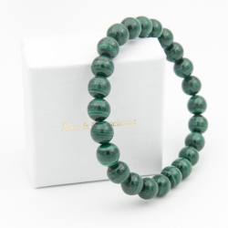 MALACHITE FONCEE 8MM AA