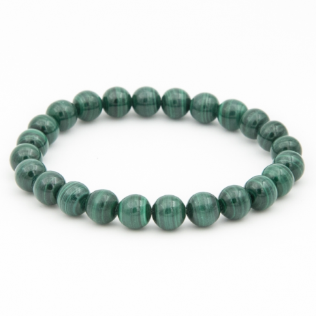 MALACHITE FONCEE 8MM AA