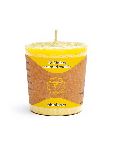 Recharge : Bougie Votive parfumée 3°chakra