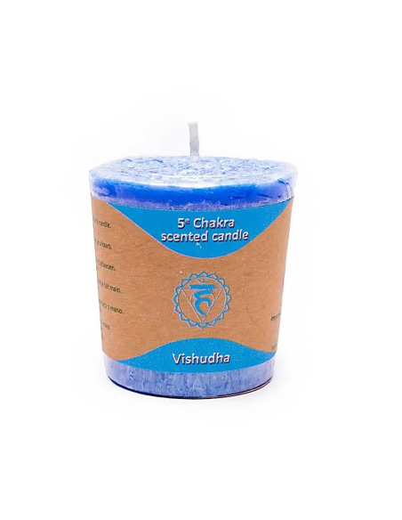 Recharge : Bougie Votive parfumée 5°chakra