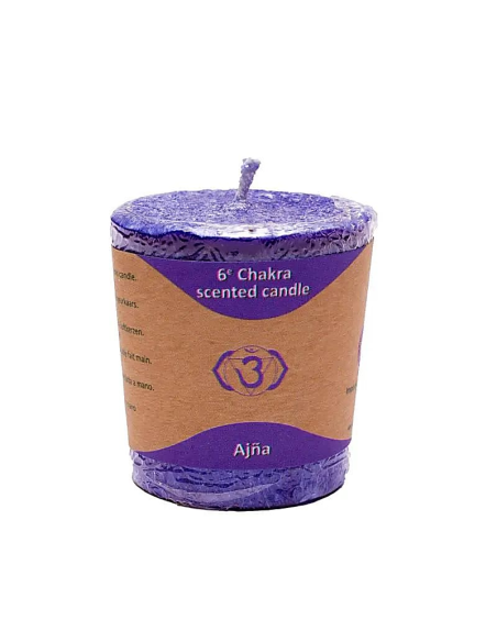 Recharge : Bougie Votive parfumée 6°chakra