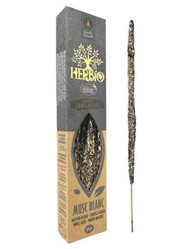 Encens Ecocert Herbio Musc Blanc 25g