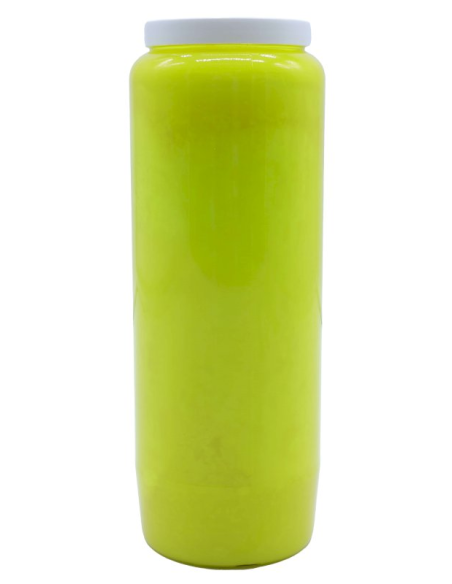 Bougie de Neuvaine Unie - Jaune