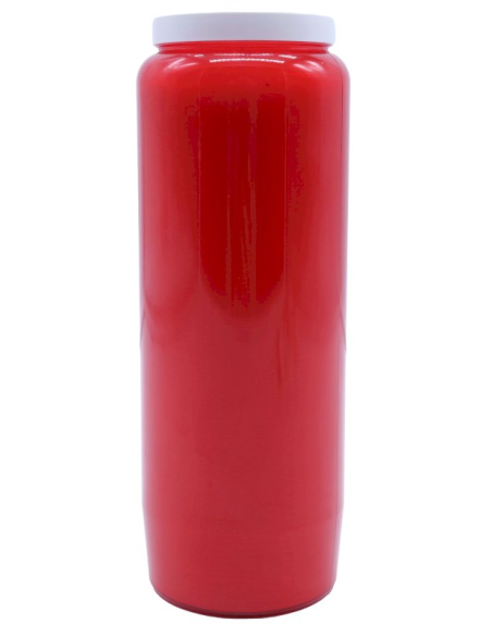 Bougie de Neuvaine Unie - Rouge