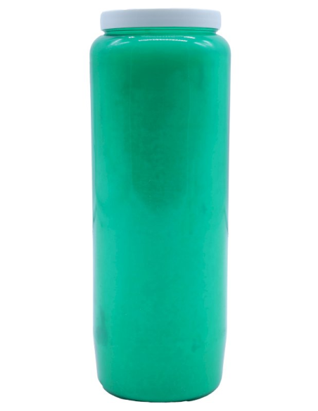 Bougie de Neuvaine Unie - Vert