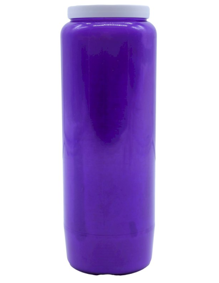 Bougie de Neuvaine Unie - Violet
