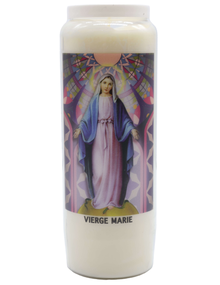 Bougie de Neuvaine : Vierge Marie
