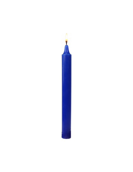 Bougie Teintée Masse 22cm - Bleu marin