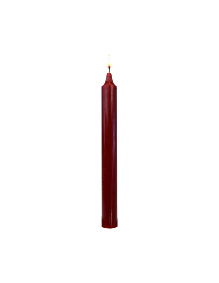 Bougie Teintée Masse 22cm - Bordeaux