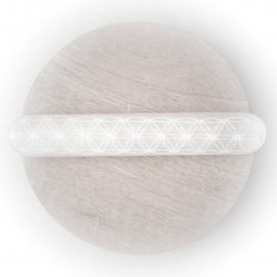 BATON DE SELENITE 15CM FLEUR DE VIE