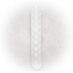 BATON DE SELENITE 15CM FLEUR DE VIE 2