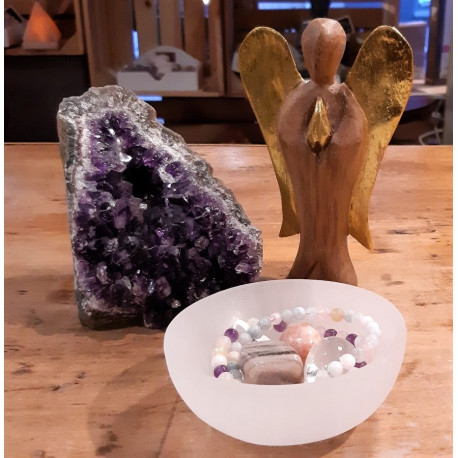 BOL SELENITE GRAND MODELE (15 cm)