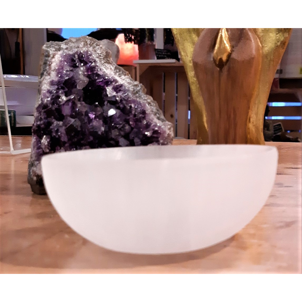 BOL SELENITE GRAND MODELE (15 cm)