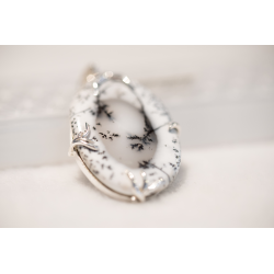 Pendentif Agate Dendritique 925