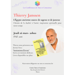 03/26 - 20h00 : Conférence Rencontre avec Thierry JANSSEN
