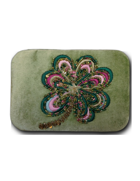 BOITE A BIJOUX TREFLE 20X6X12,5CM