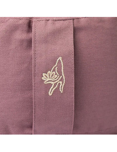 COUSSIN MEDITATION LILAS COTON BIO 33X17 2