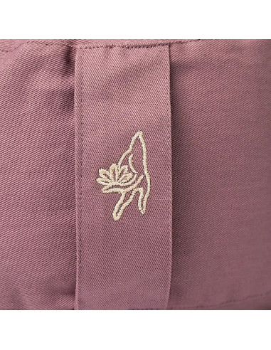 COUSSIN MEDITATION LILAS COTON BIO 33X17