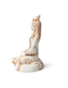 STATUETTE SHIVA COULEUR IVOIRE -- 15 CM 2