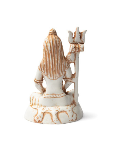 STATUETTE SHIVA COULEUR IVOIRE -- 15 CM