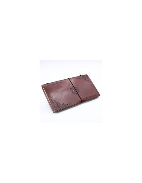 CARNET EN CUIR AVENTURE-IDEES-REVES