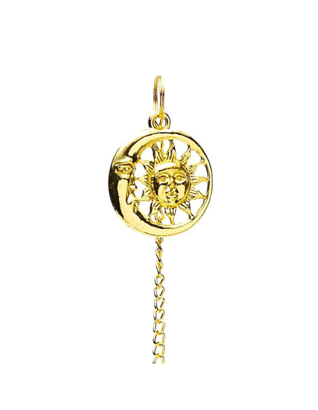 PENDULE SOLEIL LUNE COULEUR OR