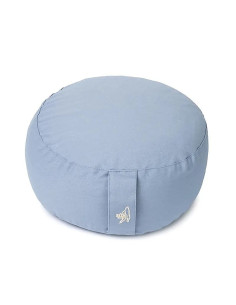COUSSIN MEDITATION BLEU COTON BIO 33X17