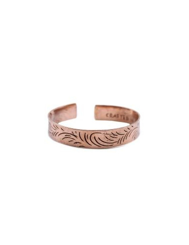 BRACELET TIBÉTAIN EN CUIVRE - VAGUES TRIBAL LARGE