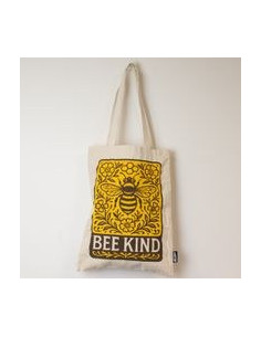 SAC CABAS TONI ICONIC - SOIS BIENVEILLANT (42X30 CM) - NATUREL