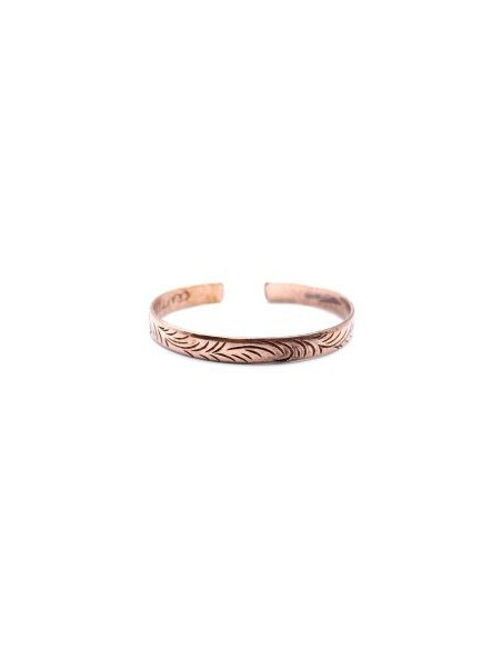 BRACELET TIBÉTAIN EN CUIVRE - VAGUES  TRIBAL FIN