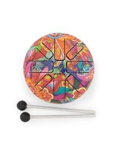 PETIT TAMBOUR À LANGUE EN ACIER HAPPY - PSYCHÉDÉLIQUE - 13 × 9 CM