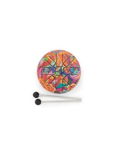 PETIT TAMBOUR À LANGUE EN ACIER HAPPY - PSYCHÉDÉLIQUE - 13 × 9 CM