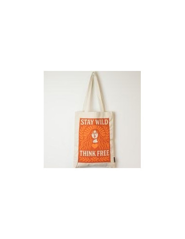 SAC CABAS ICONIC TONI - RESTEZ SAUVAGE (41X31 CM) - NATUREL 10 OZ