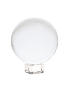 SPHERE CRISTAL + SUPPORT 12CM (BOULE DE CRISTAL)