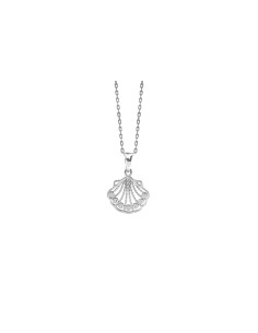 PENDENTIF COQUILLE CAMINO DE SANTIAGO ARGENT 925 ET OXYDE DE ZIRCONIUM