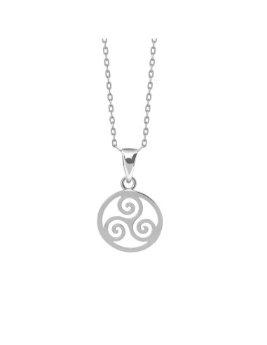 PENDENTIF TRISKEL ARGENT RHODIÉ 925