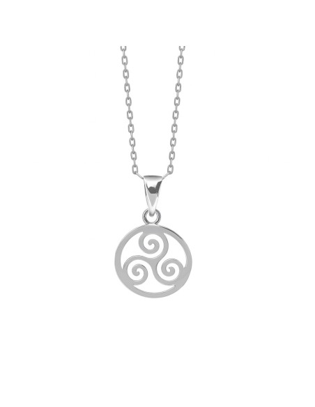 PENDENTIF TRISKEL ARGENT RHODIÉ 925