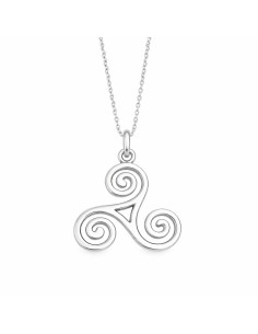 PENDENTIF TRISKÈLE ARGENT RHODIÉ 925 17 MM X 20 MM