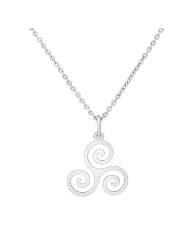 PENDENTIF TRISKEL ARGENT RHODIÉ 925 9 MM
