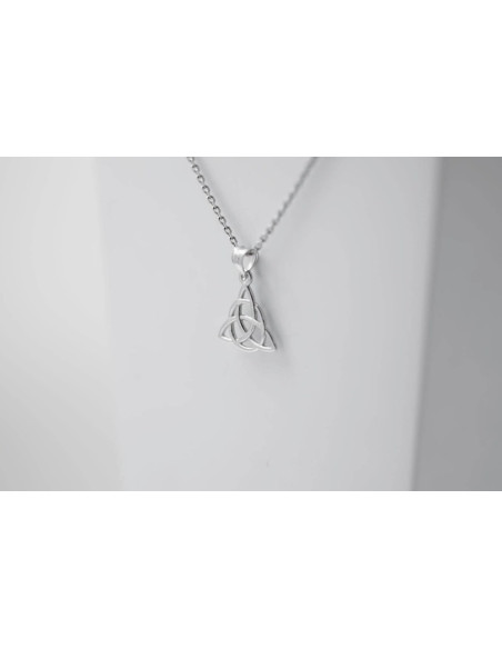 PENDENTIF NOEUD CELTE ARGENT RHODIÉ 925