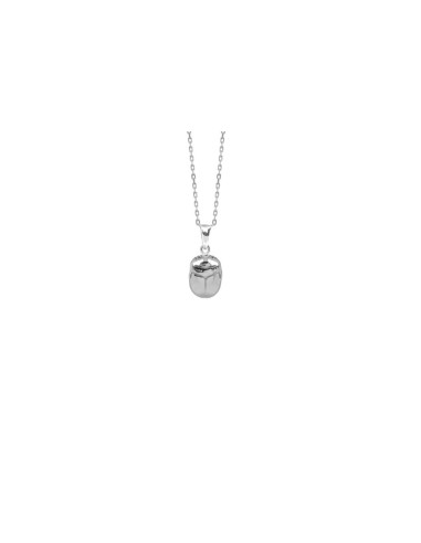 PENDENTIF SCARABÉE SACRÉ EGYPTE ARGENT RHODIÉ 925
