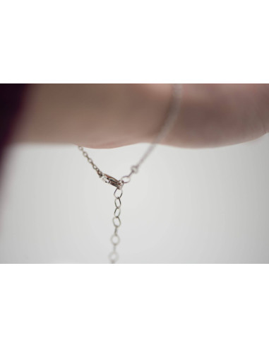 BRACELET CHAÎNE NŒUD DE SORCIÈRE ARGENT 925 RHODIÉ