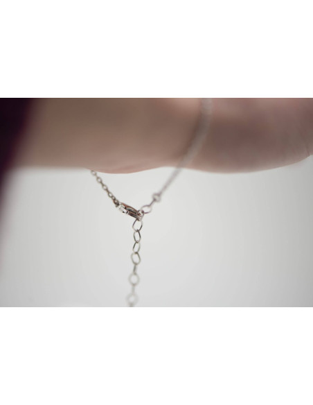 BRACELET CHAÎNE NŒUD DE SORCIÈRE ARGENT 925 RHODIÉ