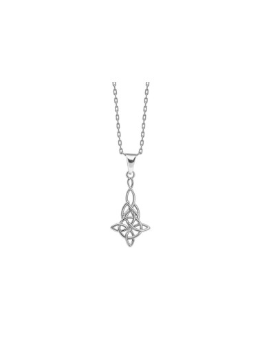 PENDENTIF NŒUD DE SORCIÈRE ARGENT 925 RHODIÉ