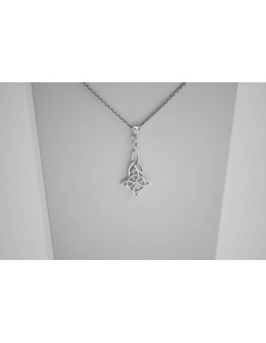 PENDENTIF NŒUD DE SORCIÈRE ARGENT 925 RHODIÉ